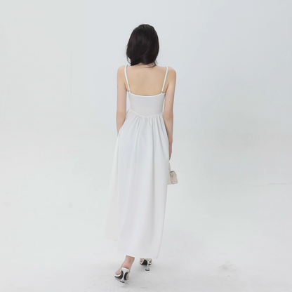 New Fashion Starry Sky Blue Spaghetti Strap Dress Elegant Banquet Dress TP2882