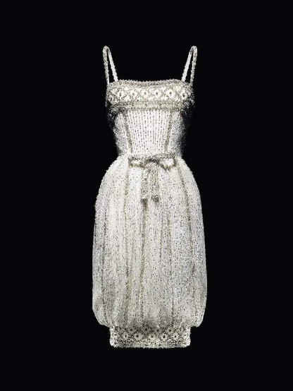 girlhomeshops--White Gorgeous Exquisite Beaded Shiny Tulle Short Princess Elegant Formal Homecoming Dress Hoco Dress gh5601