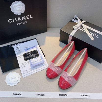 Chanel Red Women’S Ballerinas