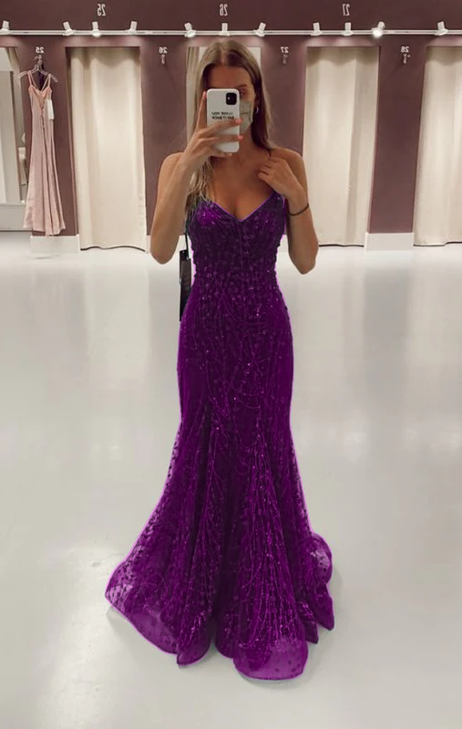Green Long Mermaid Prom Dresses Formal Evening Gowns