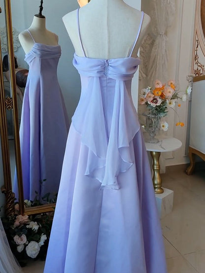 Vintage Spaghetti Straps Gown Elegant Prom Dresses