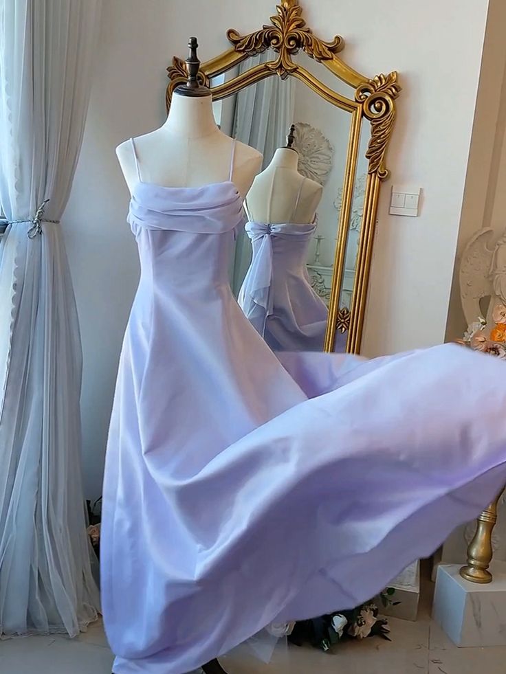 Vintage Spaghetti Straps Gown Elegant Prom Dresses