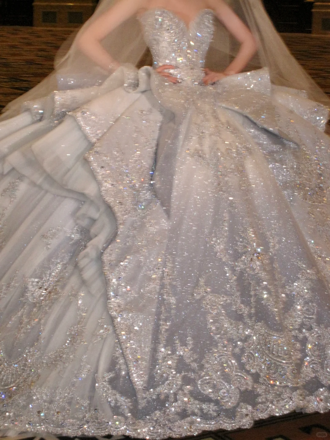 Gorgeous Shiny Beaded Sequined Sweetheart Design A-Line Wedding Dress TP4228