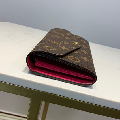 Louis Vuitton Sarah Wallet Fuchsia Pink 19Cm M62234