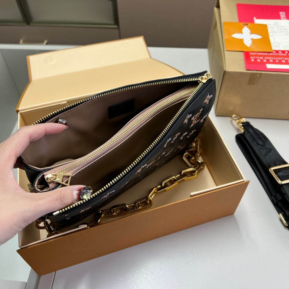 Louis Vuitton Coussin PM Black Gold 26Cm M12448