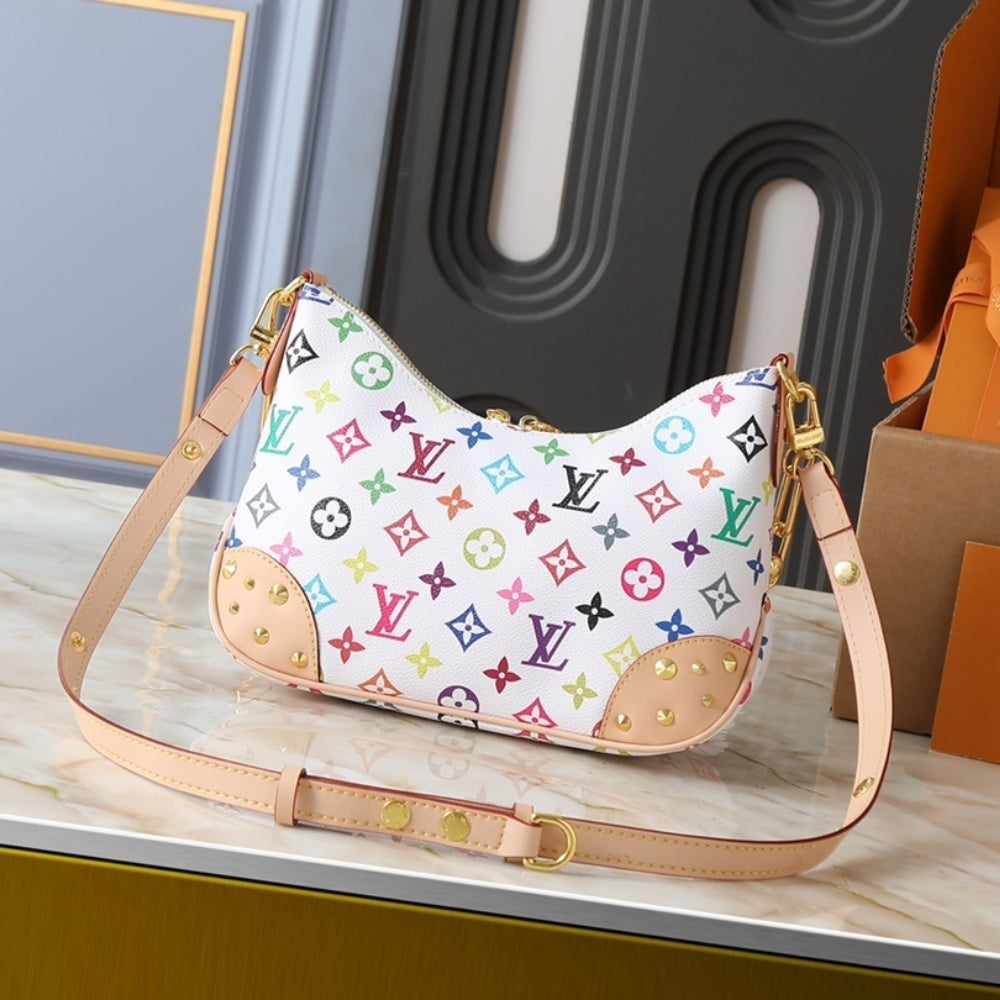 Louis Vuitton X Takashi Murakami Boulogne PM White 29Cm M27790