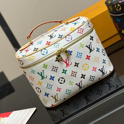 Louis Vuitton X Takashi Murakami Nice BB Multicolored White 24Cm M28340