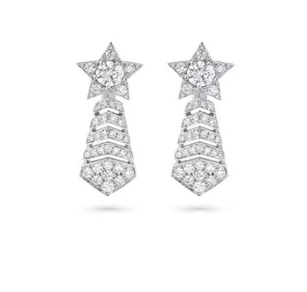 CHANEL LUNE DE CHANEL SINGLE CLIP EARRINGS