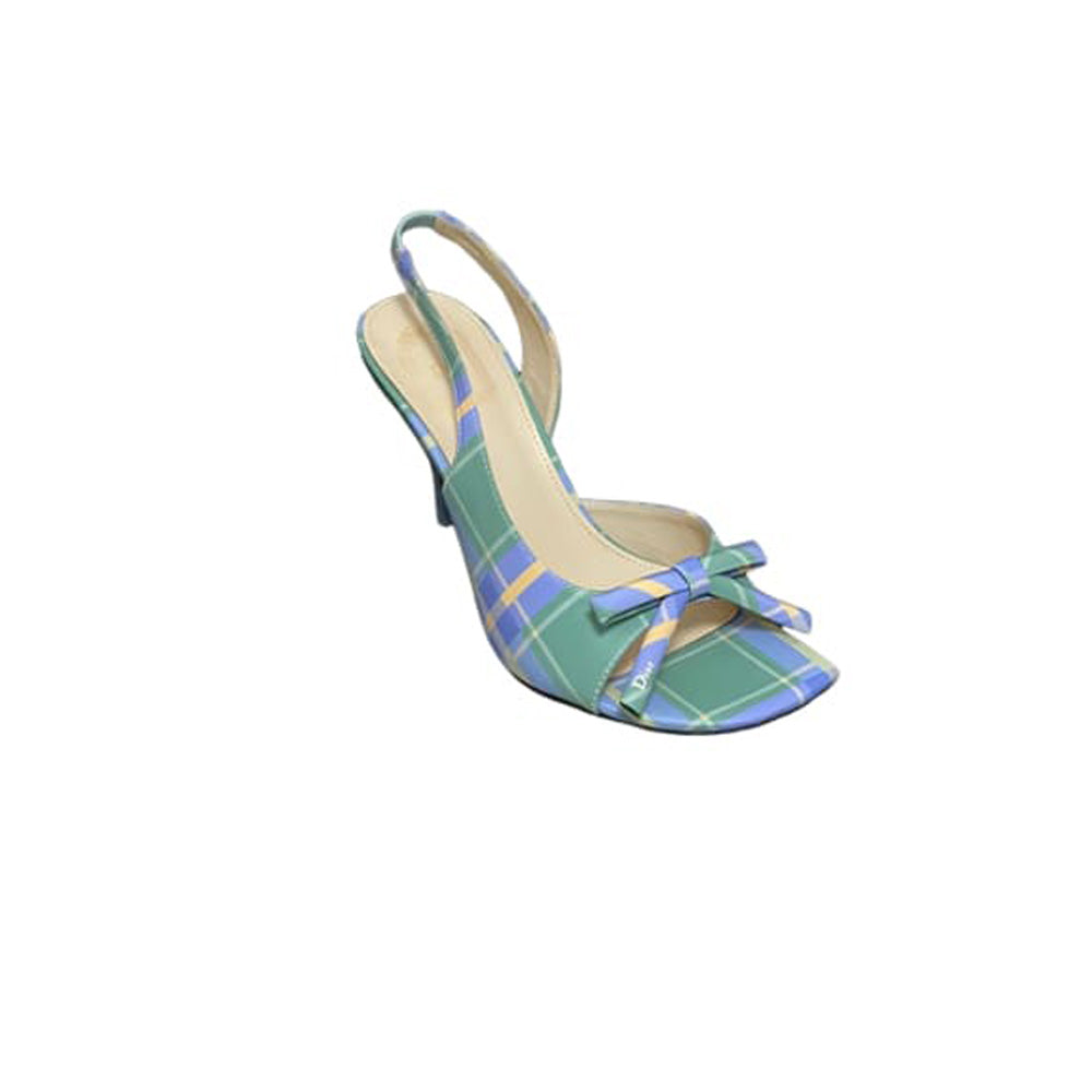 Dior Bow Heeled Slingback Sandal