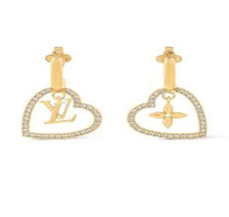 MY LV HEART EARRINGS