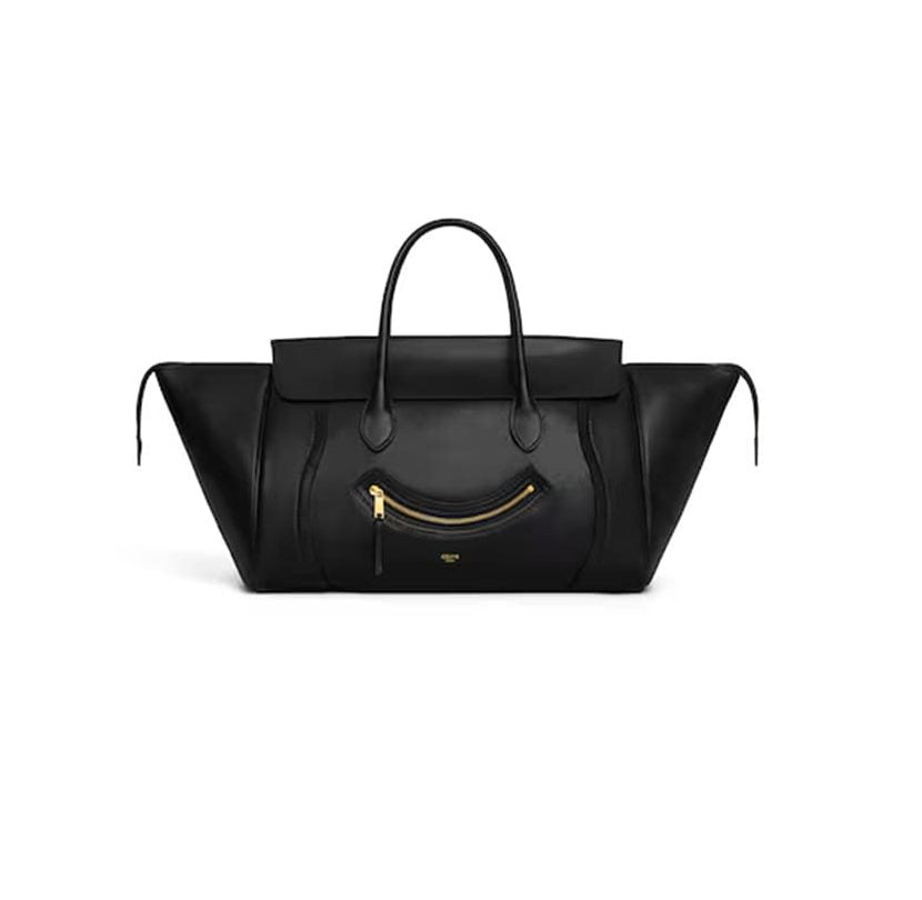 CELINE MEDIUM SMILING NEW LUGGAGE IN SUPPLE SHINY LAMBSKIN(HIGH-END GRADE)