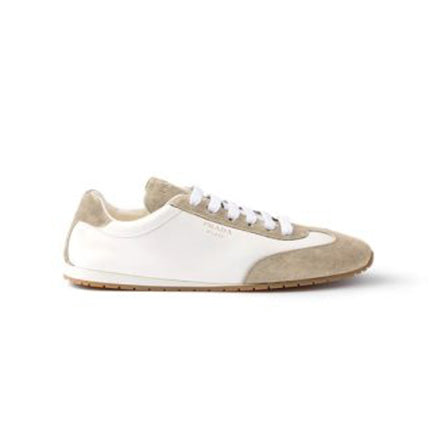 PRADA Nappa leather and suede sneakers