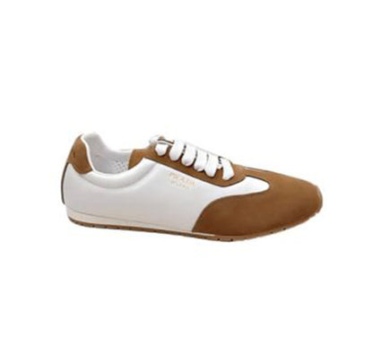 PRADA Nappa leather and suede sneakers