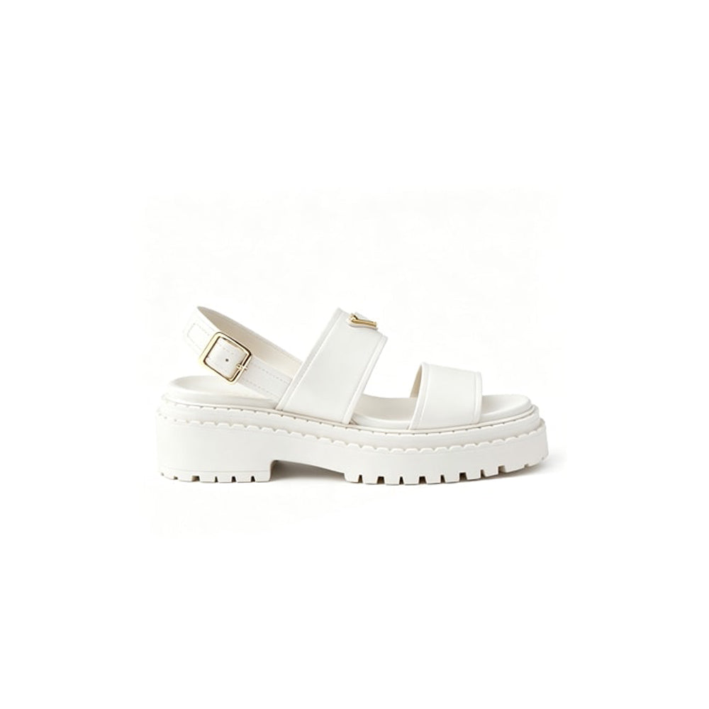 PRADA Leather Platform Sandals 322260