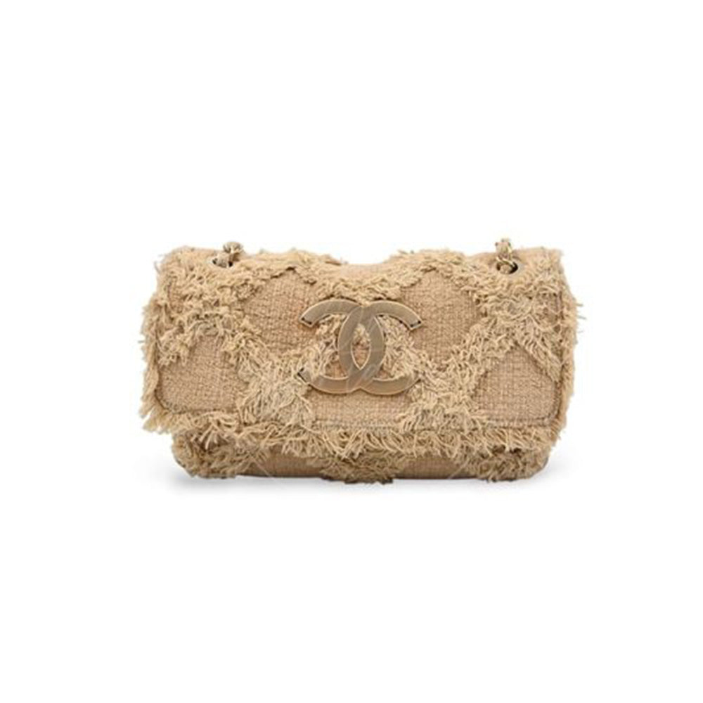 Chanel Crochet Tweed Flap Bag(HIGH-END GRADE)