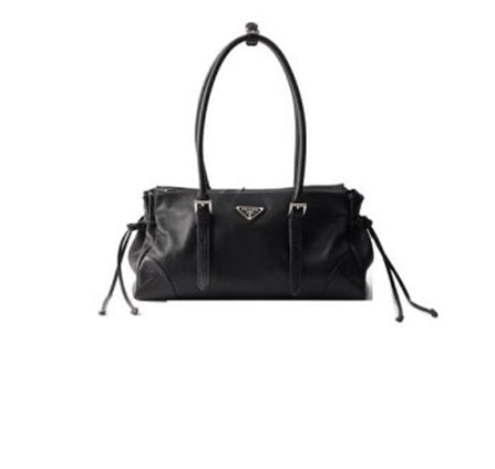Prada Bonnie medium antiqued leather tote bag(HIGH-END GRADE)