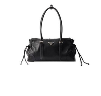 Prada Bonnie medium antiqued leather tote bag(HIGH-END GRADE)
