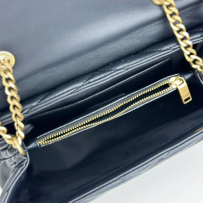 Saint Laurent Loulou Large In Matelassé Black 32Cm