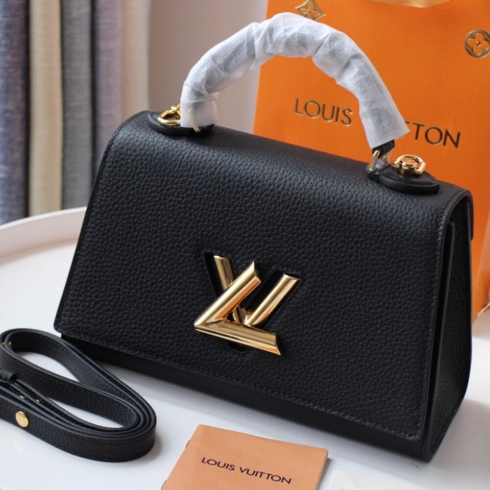 Louis Vuitton Twist One Handle PM Bag Black 25Cm M57093