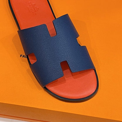 Hermes Izmir Sandal Orange & Blue For Men
