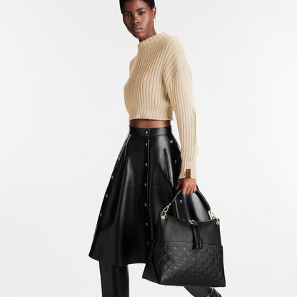 Louis Vuitton Maida Hobo Bag Black 32Cm M45522