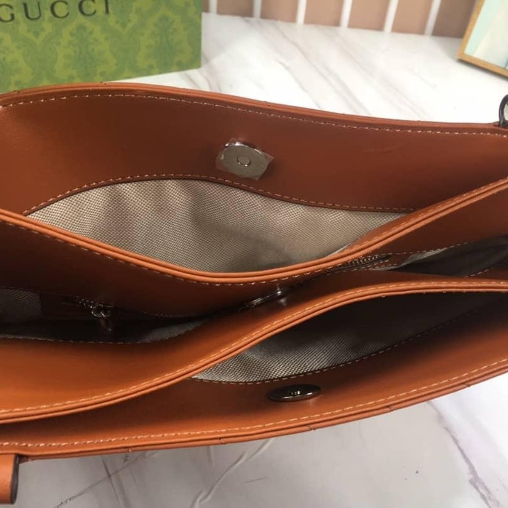 Gucci Blondie Small Tote Bag Brown 30Cm