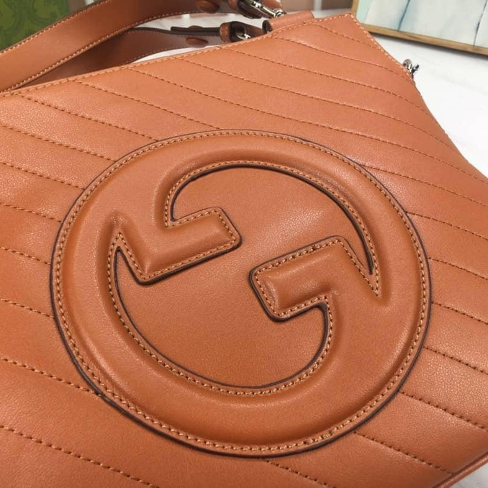 Gucci Blondie Small Tote Bag Brown 30Cm