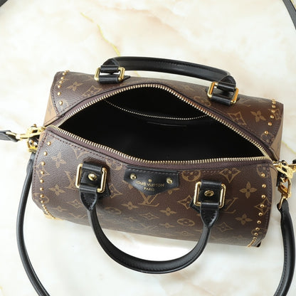 Louis Vuitton Speedy Trunk Bag 25 Monogram Brown 27Cm M26181