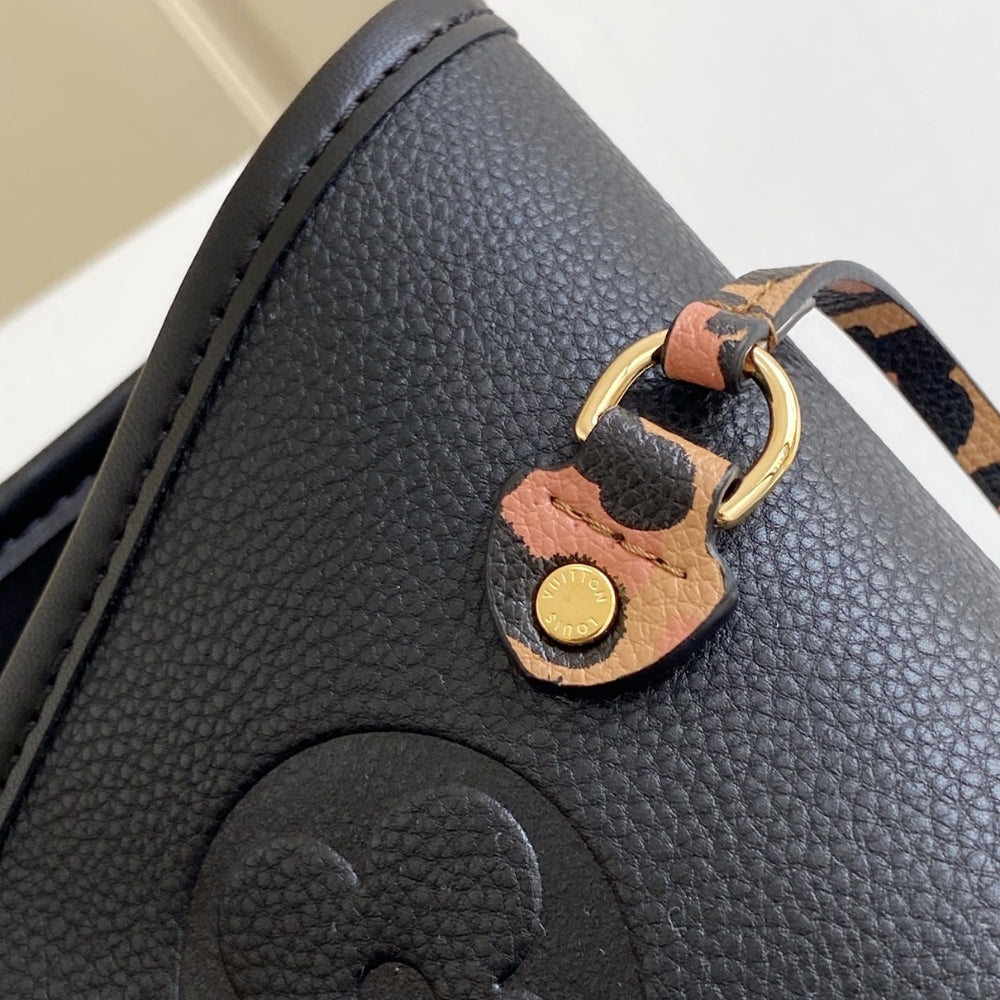 Louis Vuitton Bolsa Neverfull MM Black 31Cm M45856