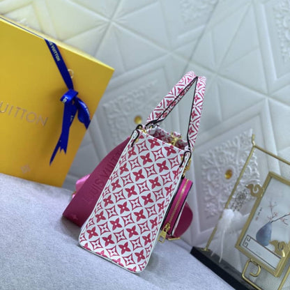 Louis Vuitton Onthego PM Bag Pink 25Cm M22976