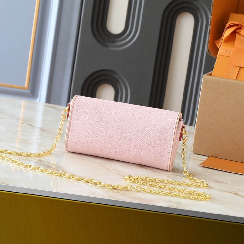 LOUIS VUITTON POCHETTE CAMILLE WASHED PINK 20CM