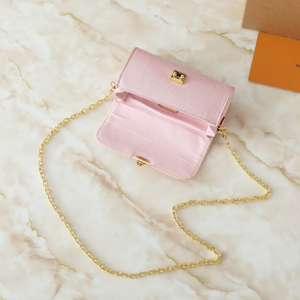 LOUIS VUITTON POCHETTE CAMILLE WASHED PINK 20CM