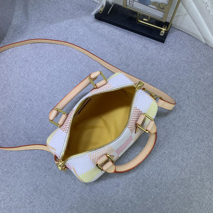 Louis Vuitton Speedy Bandoulière Damier Canvas Peach 20Cm