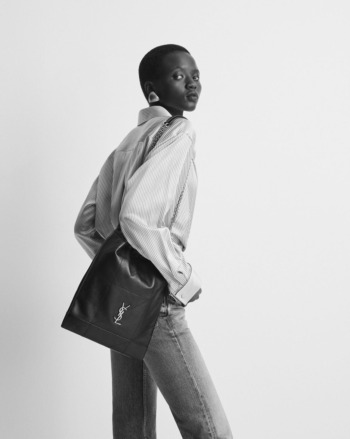 SAINT LAURENT JAMIE 4.3 POCHON aus Lammleder