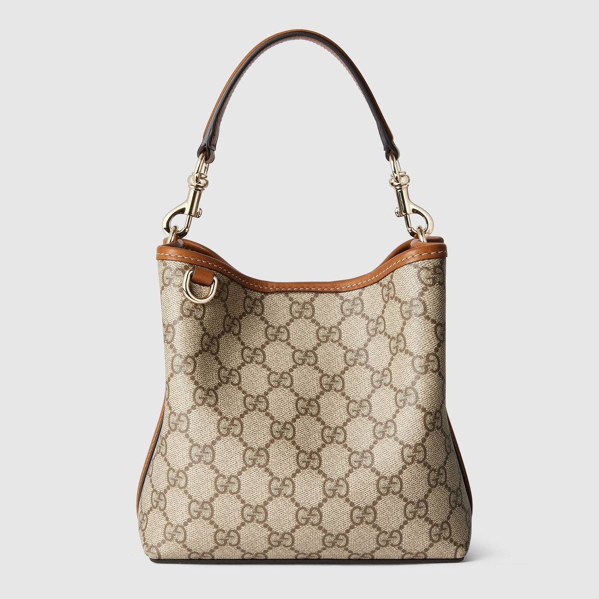 GUCCI GG Emblem mini bucket bag
