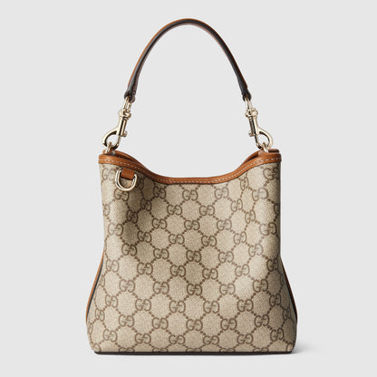 GUCCI GG Emblem mini bucket bag