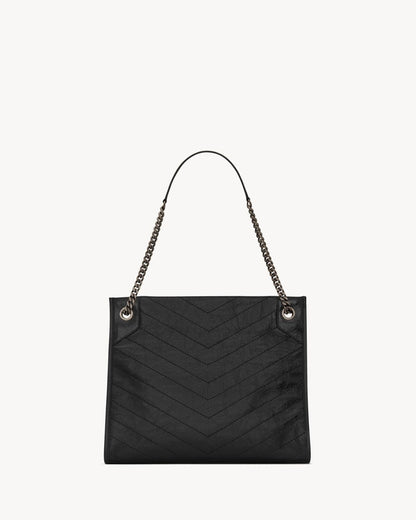 SAINT LAURENT NIKI SHOPPING IN VINTAGE LEATHER