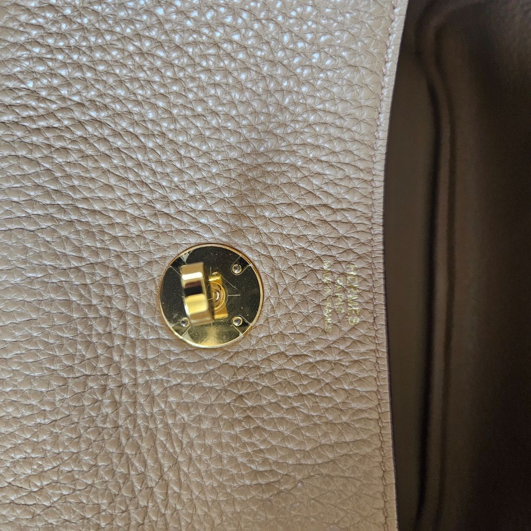 Hermès Chai Lindy 30 Togo Leather Bag