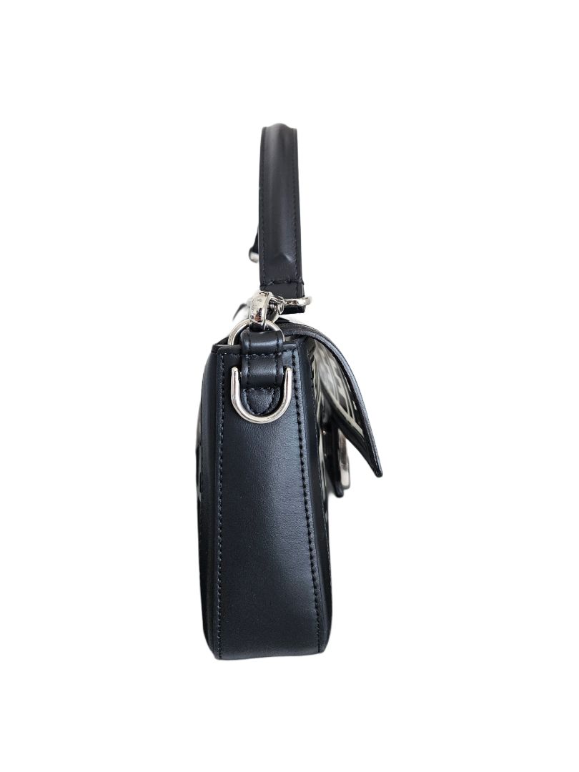 Fendi Baguette NM Bag Zucca PU Medium Black