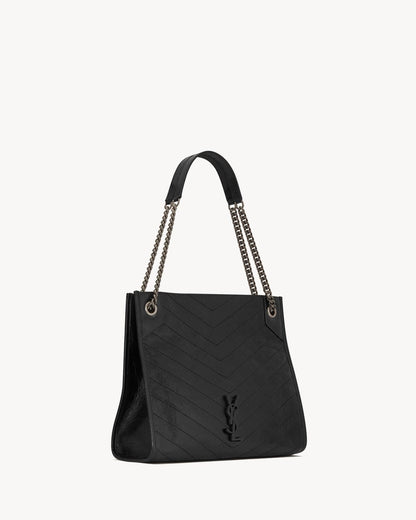 SAINT LAURENT NIKI SHOPPING IN VINTAGE LEATHER