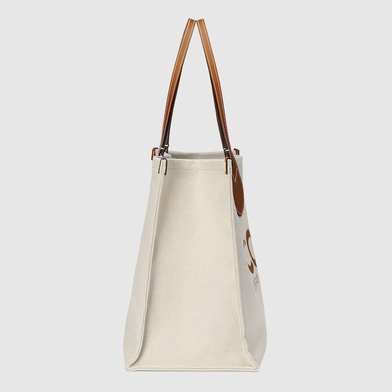 GUCCI Large tote bag with Gucci print