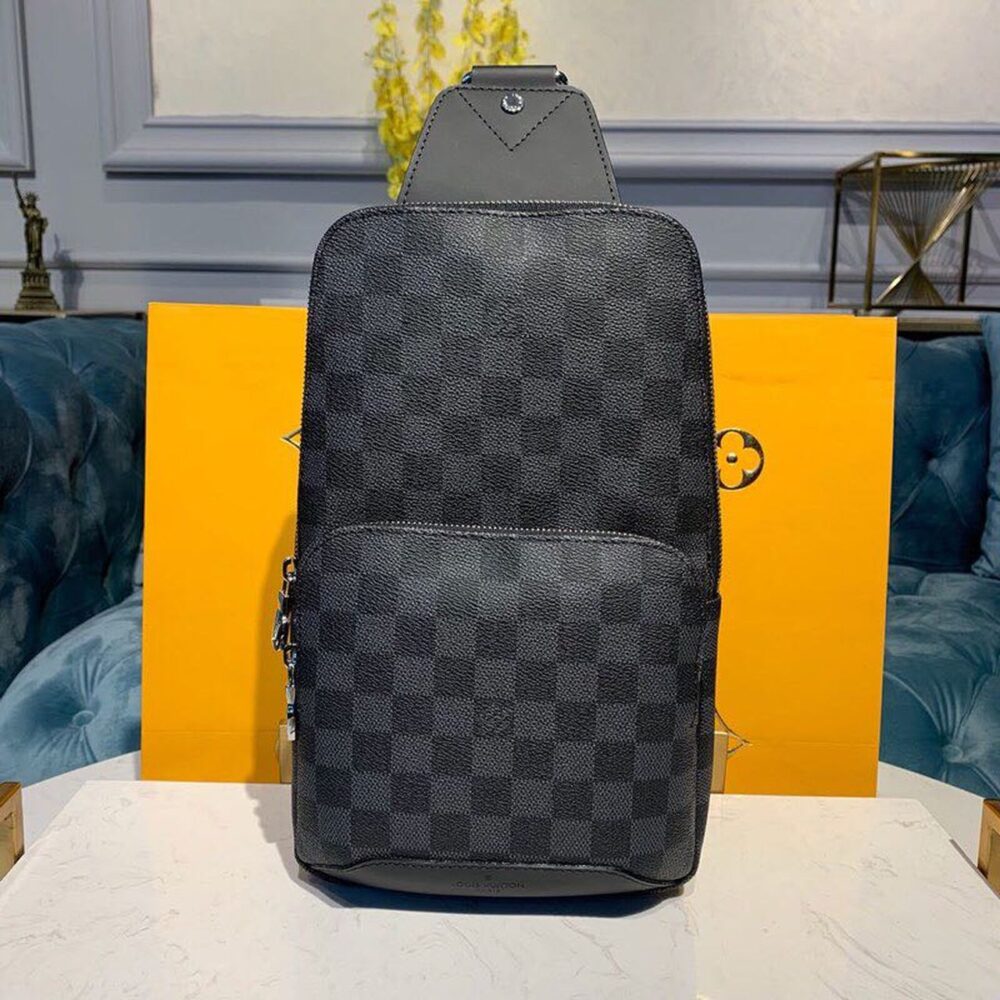 Louis Vuitton Avenue Sling Bag Damier Graphite Canvas 31cm LV N41719