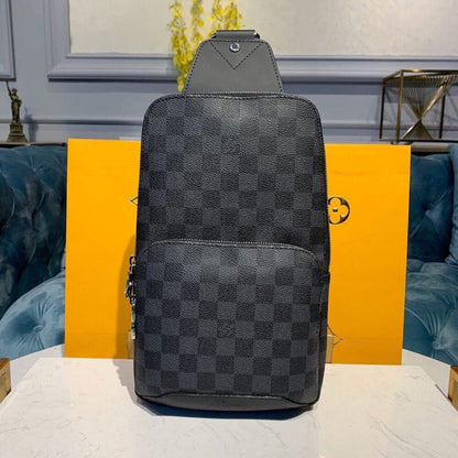 Louis Vuitton Avenue Sling Bag Damier Graphite Canvas 31cm LV N41719