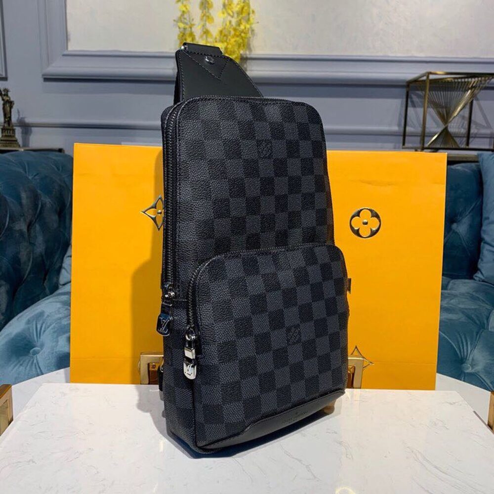 Louis Vuitton Avenue Sling Bag Damier Graphite Canvas 31cm LV N41719