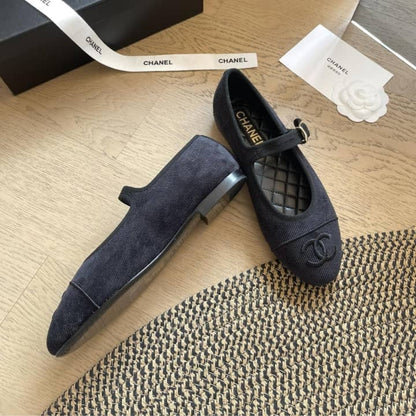 Chanel Mary Jane Ballet Flat Black