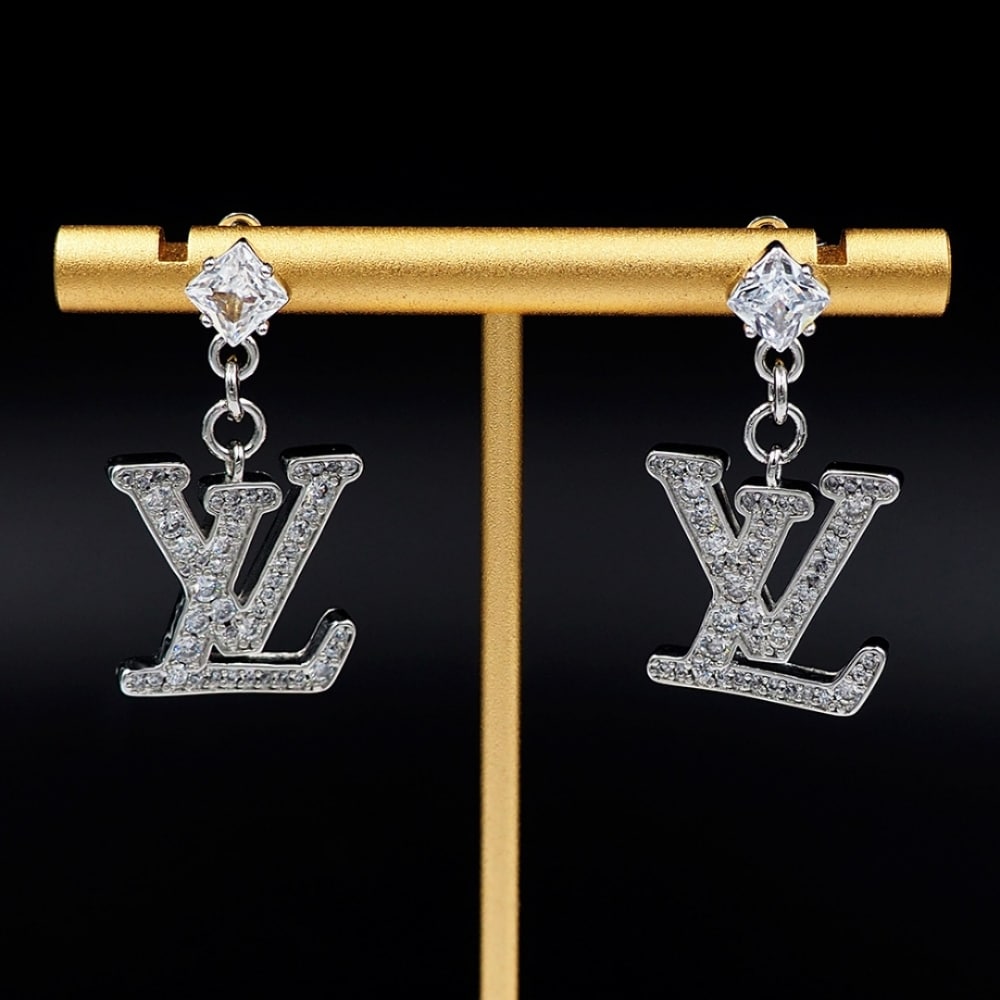 LOUIS VUITTON LADY LV OHRRINGE PALLADIUM M02513