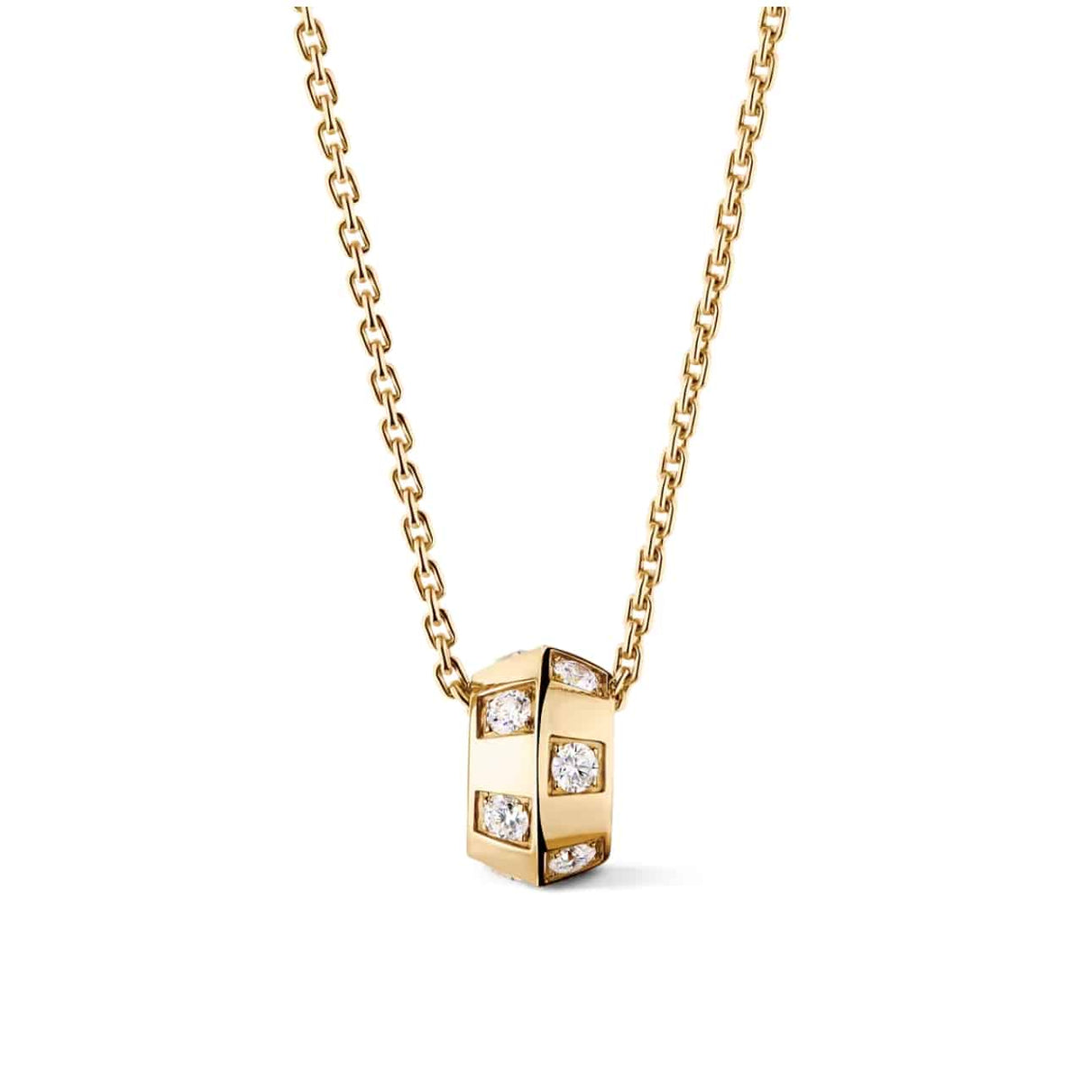 LOUIS VUITTON LE DAMIER DE PENDANT YELLOW GOLD Q03764