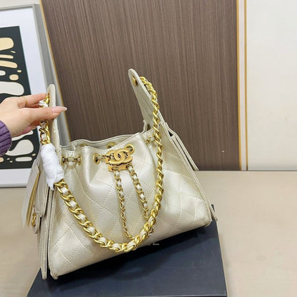 Chanel 25 Small Handbag Light Yellow 26Cm
