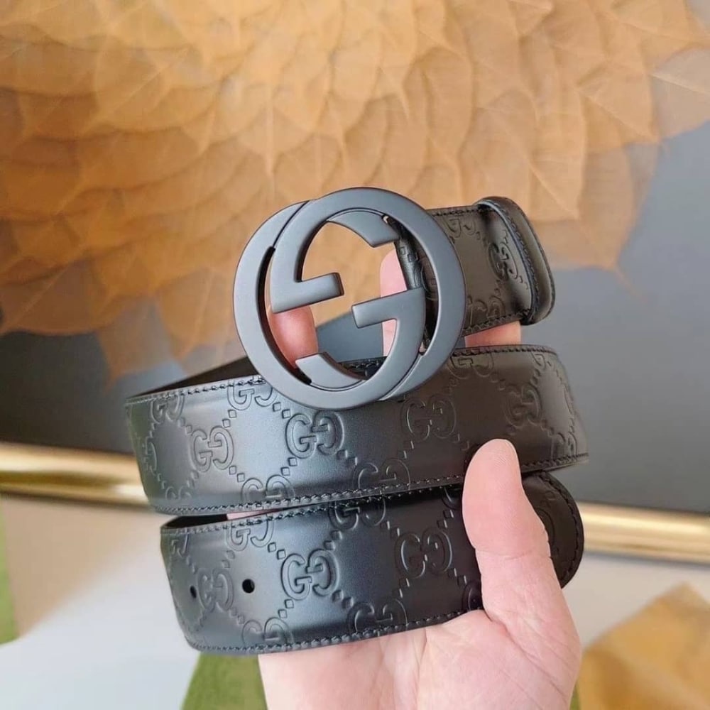 Gucci GG Marmont Reversible Belt Black Maxi 774153 AABZA 1000