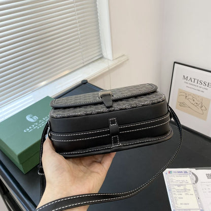 GOYARD BELVEDERE PM BAG BLACK 22CM
